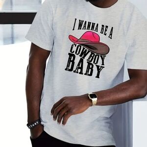 DD - Mens Tee "I Want to be a Cowboy Baby" Sz XL